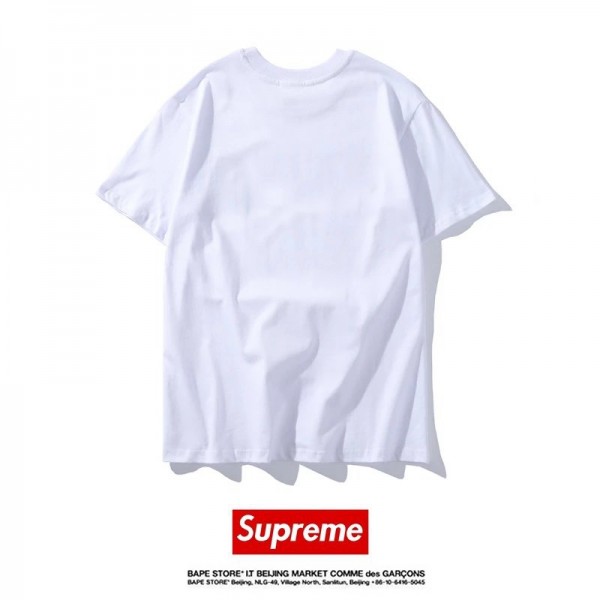 シュプリーム/supreme 孫悟空 Tシャツ コピー ホワイト ブラック 可愛い ドラゴンボール 可愛い 悟空 パロディ風 Tシャツ 男女兼用 着る心地良い 送料無料 夏季 涼しい