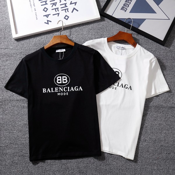 バレンシアガ/Balenciaga tシャツ半袖 潮流個性人気 ペアコットン製ソフト ファッションシンプル潮流 男女向け