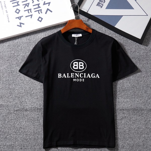 バレンシアガ/Balenciaga tシャツ半袖 潮流個性人気 ペアコットン製ソフト ファッションシンプル潮流 男女向け