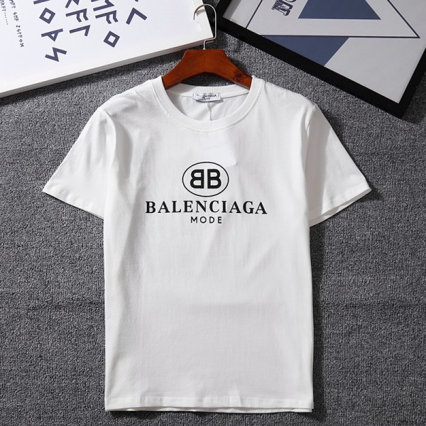 バレンシアガ/Balenciaga tシャツ半袖 潮流個性人気 ペアコットン製ソフト ファッションシンプル潮流 男女向け