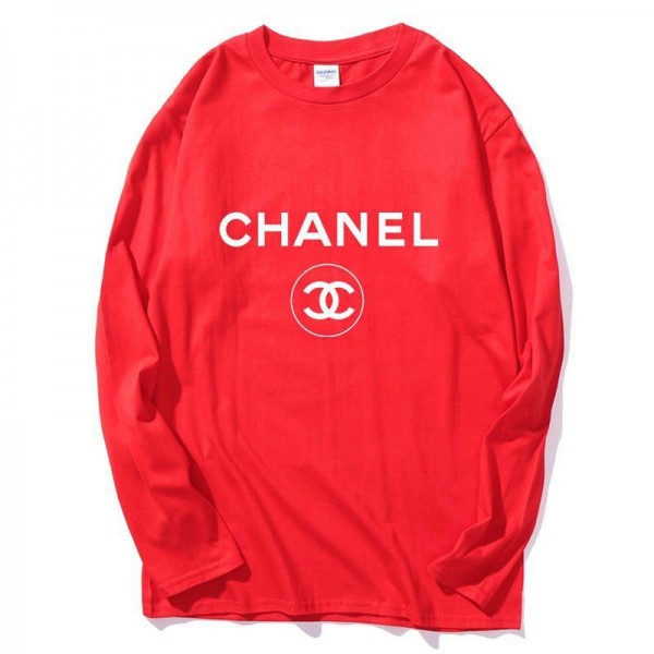  シャネル/chanel グッチ ルイヴィドン/lv 長袖 Tシャツ カジュアルルーズ コットン製上着 ファッションオシャレ男女兼用 選べる9つのスタイル