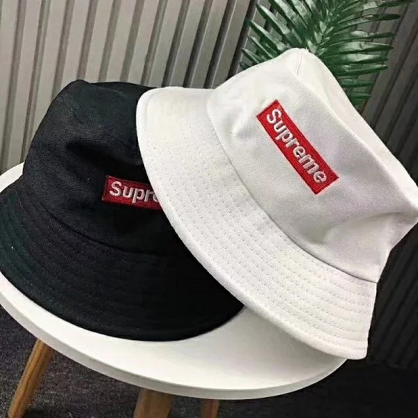 シュプリーム/supreme バケットハット ブラック ホワイト カップル 激安 お洒落 男女兼用 若者愛用 夏季用 Supreme 帽子 人気