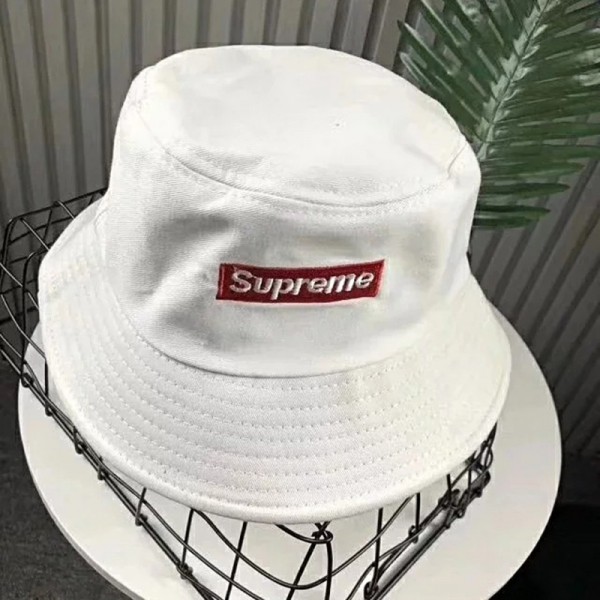 シュプリーム/supreme バケットハット ブラック ホワイト カップル 激安 お洒落 男女兼用 若者愛用 夏季用 Supreme 帽子 人気