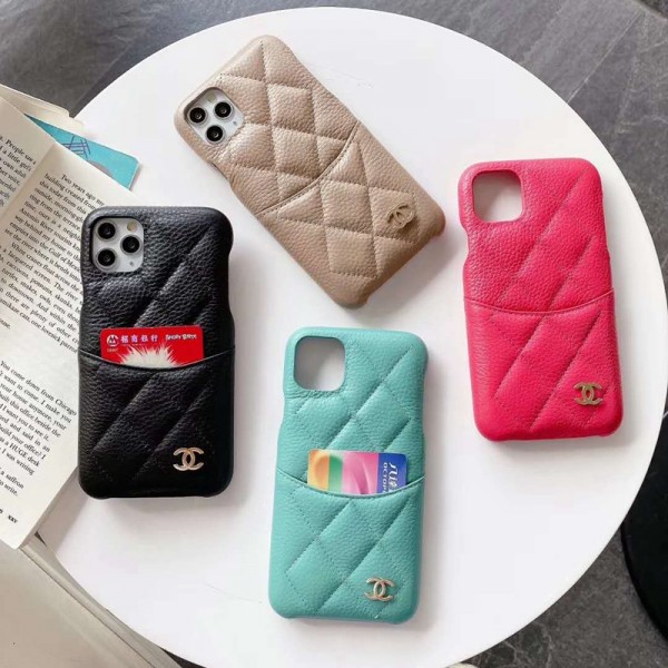 Chanel/シャネルアイフォン12/12 mini/12pro/12 pro maxケース キルティング 本革 iphone xs/x/8/7/se2ケース個性潮 ファッションシンプルiphone 11 pro/11/11 pro maxケースジャケット型 iphone12ケース 高級 人気