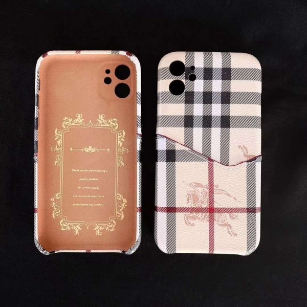 Burberry バーバリー ブランドiphone12/12 mini/12pro/12pro maxスマホケース カード入れブランド 男女兼用人気シンプル iphone 11/11pro maxケース ジャケットiphone se2/x/8/7 plusケース ファッション