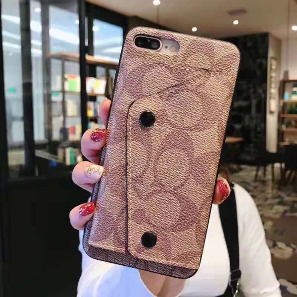 coach iPhone12/12mini/12pro/12pro max/xr/xs max/xs/11/11pro maxケース コーチ iphone x/8/7 plusスマホケース ブランド Iphone 6/6s Plusカバー ジャケット カード入れ