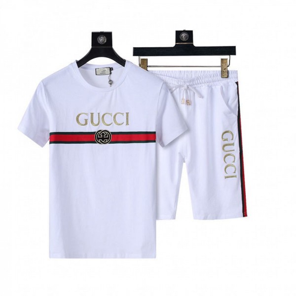 GUCCI グッチ ｔシャツ上下セット ノースフェイス 半袖 コットン 丸首 トップス