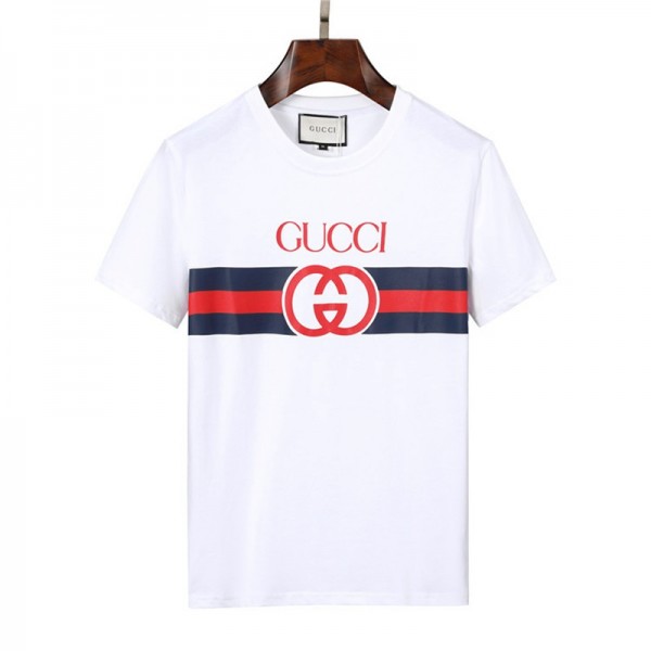 Gucciグッチ tシャツ半袖  丸首ソフトトップス キラキララインストーン男女向け 潮流個性人気 